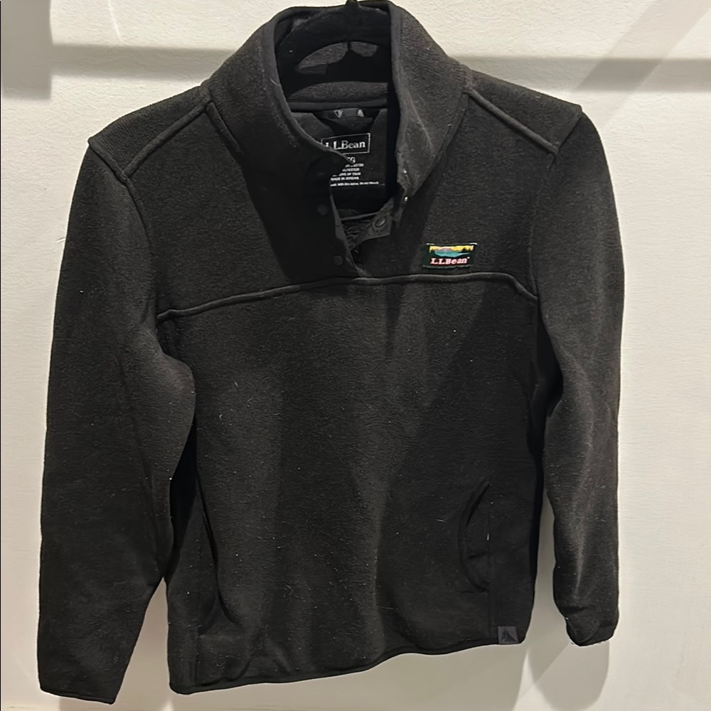 L.L. Bean Black Jacket Structured Tailored Look